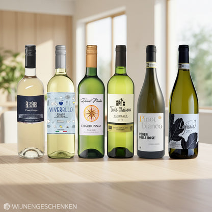 Wijnpakket de proeverij wit deluxe 6x75cl