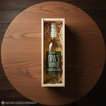 Wijncadeau Opa's Wijntje Bianco Verona 1x75cl