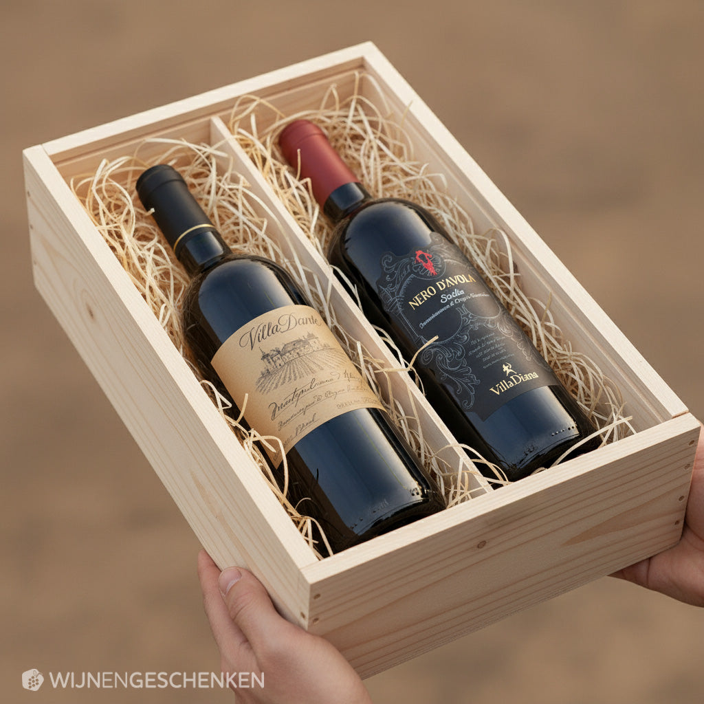 Wijncadeau due villa 2x75CL