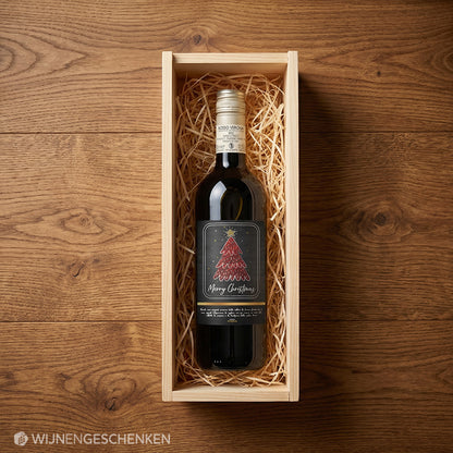 Wijncadeau Kerstboom Rosso Verona 1x75cl