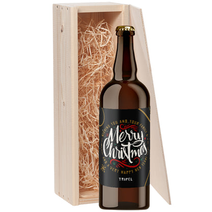 Speciaalbier cadeau Merry Christmas and a very Happy New Year! Tripel 1x75cl