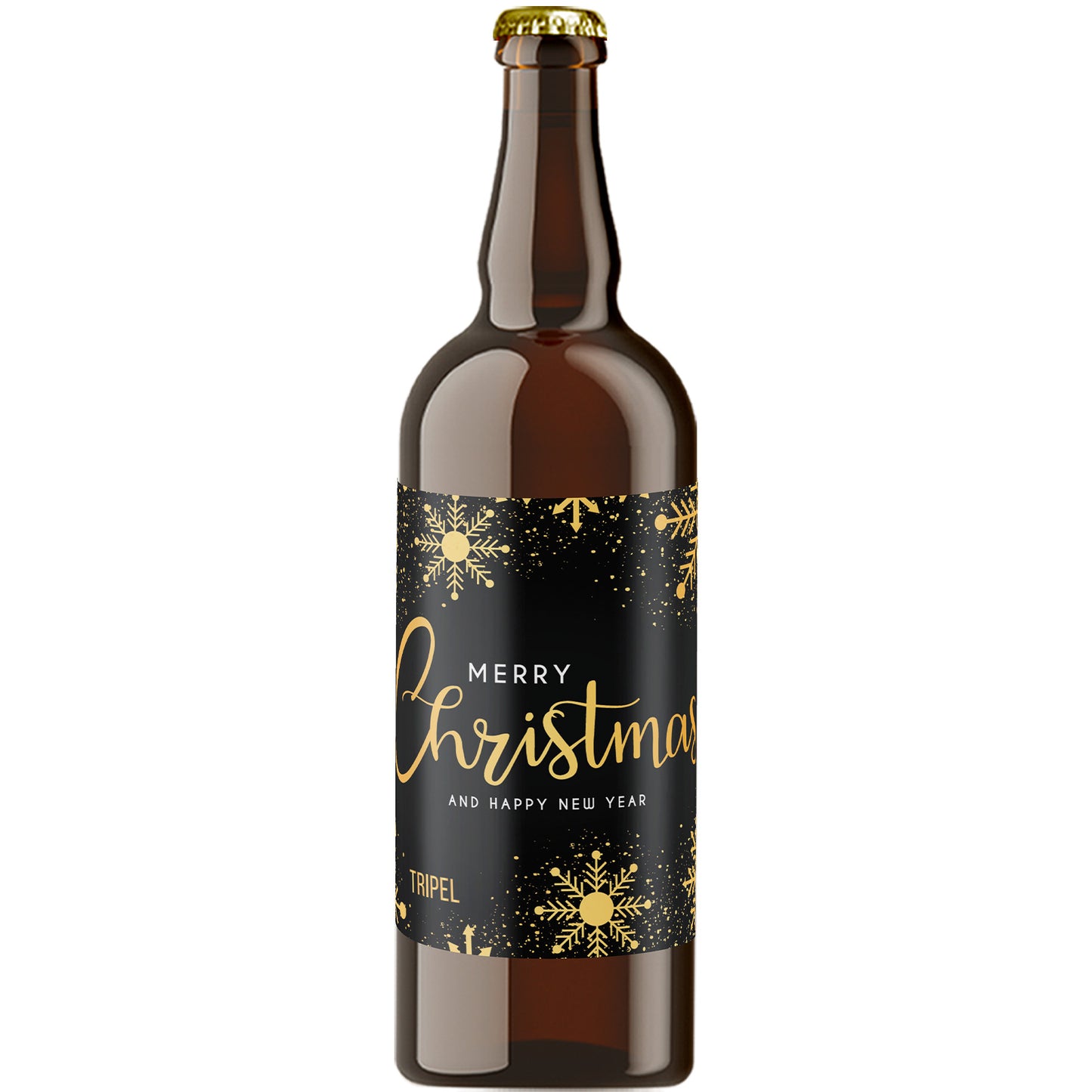 Speciaalbier Merry Christmas Zwart Goud Tripel - 75cl