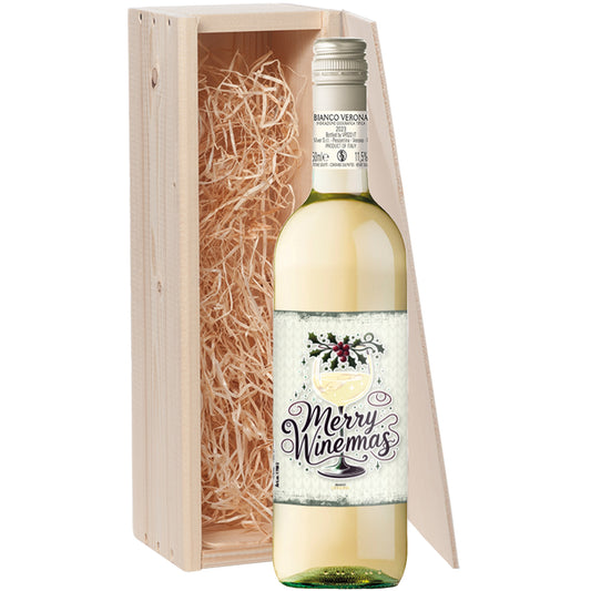 Wijncadeau Merry Winemas Bianco Verona 1x75cl