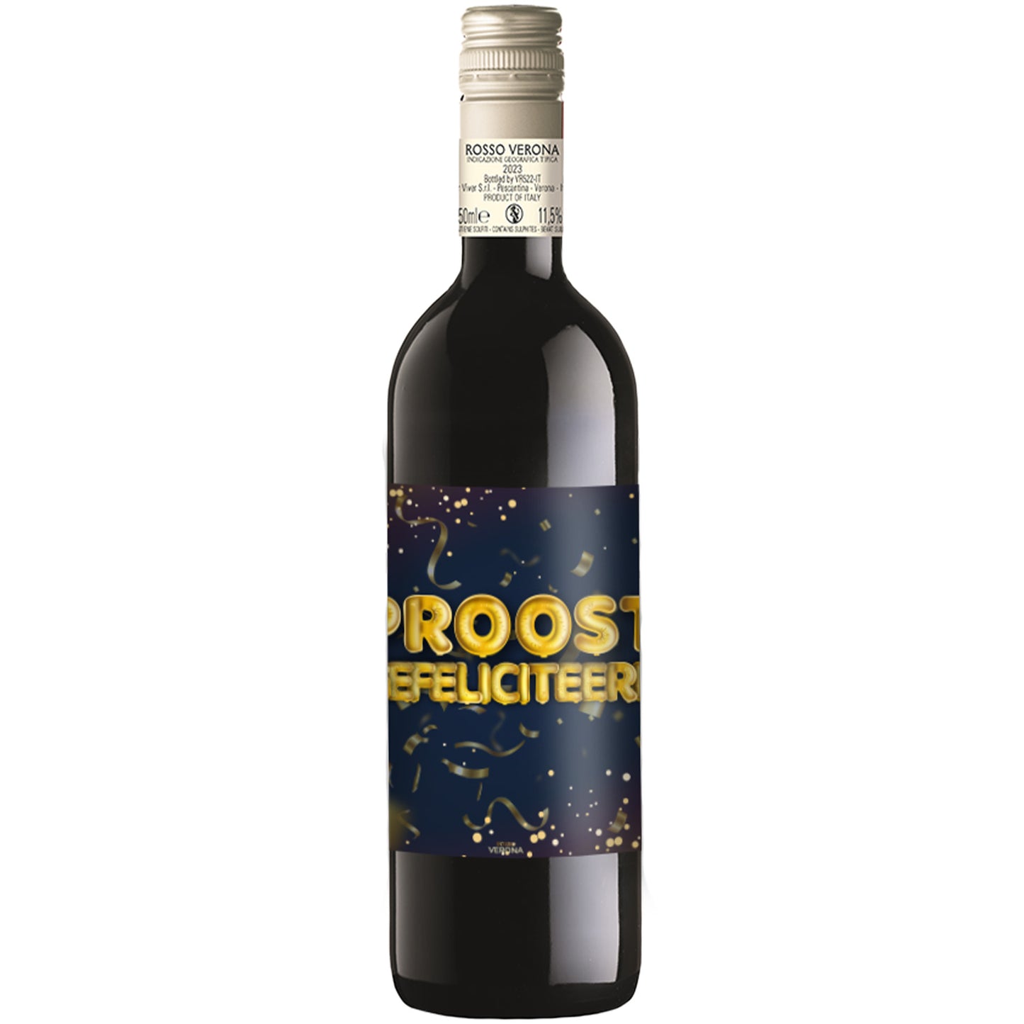 Rode Wijn Proost Gefeliciteerd Rosso Verona - 75cl
