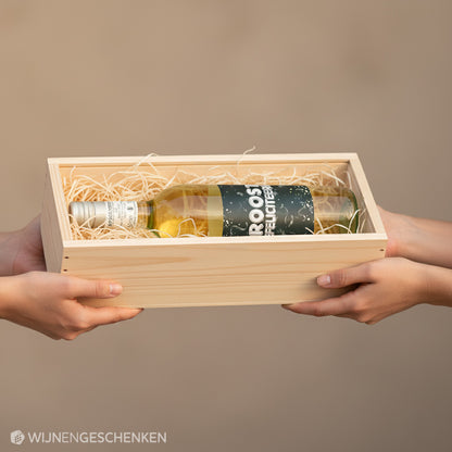 Wijncadeau Proost Gefeliciteerd Bianco Verona 1x75cl