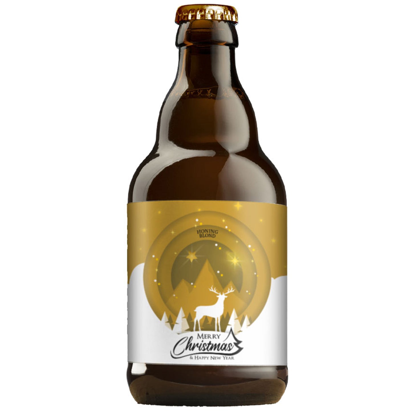 Speciaalbier Merry Christmas & Happy New Year Honing Blond - 33cl