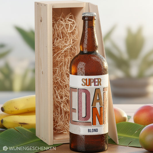 Speciaalbier cadeau Super Bedankt Blond 1x75cl