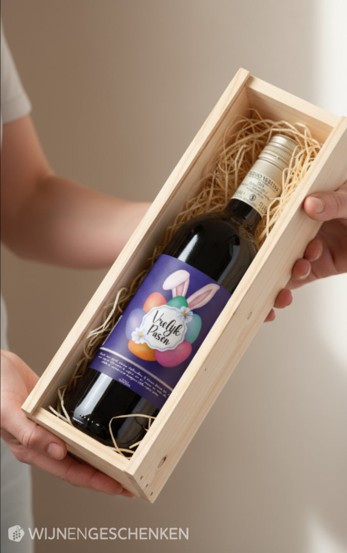 Wijncadeau Vrolijk Pasen Rosso Verona 1x75cl