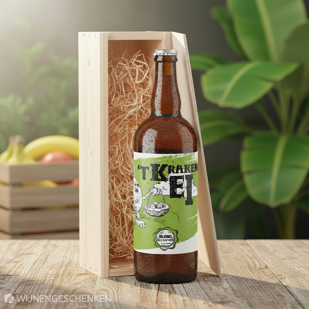 Speciaalbier cadeau 'T Krakend EI Blond 1x75cl